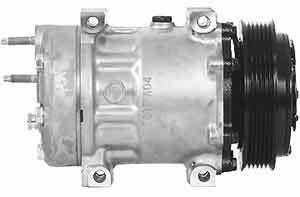 A/c compressor w/6 groove clutch 7h15