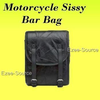 New motorcycle leather sissy bar travel bag for harley softail sportster 