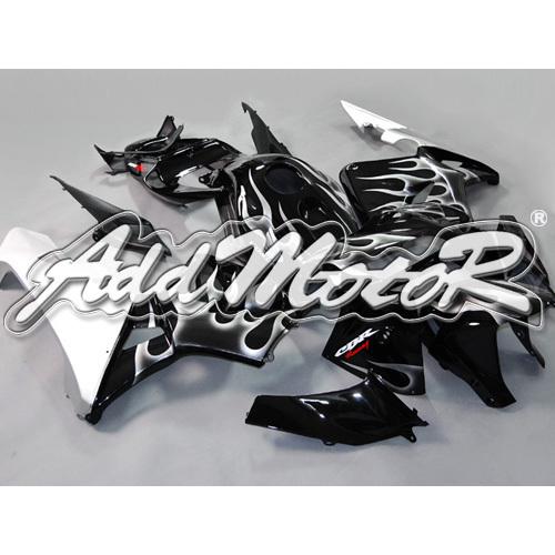 Injection molded fit 2005 2006 cbr600rr 05 06 white flames fairing 65n19