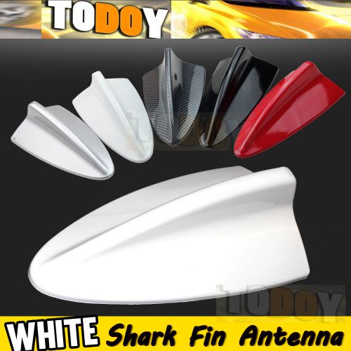 New car white dummy shark fin roof aerial decorative antenna for car styling