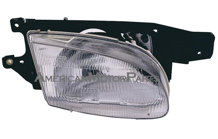 Right passenger replacement headlight 98-99 fit hyundai accent 4dr - 9210222350