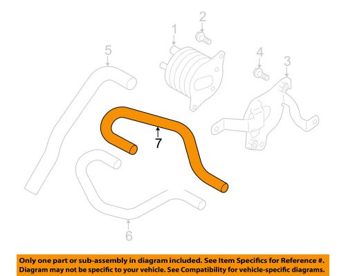 Subaru oem 14-15 forester transmission oil cooler lines-hose left 99079aa110