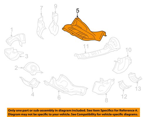 Subaru oem 13-14 legacy 2.5l-h4 heat shields-exhaust-converter shield 44651ad54a