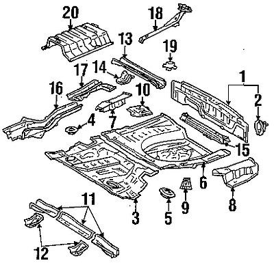 Lexus 576070e010 genuine oem factory original sidemember extn