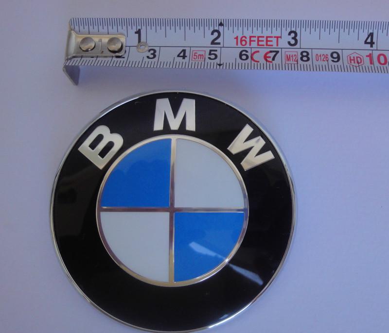 Bmw 3 series e46 e90 rear trunk boot badge emblem 74mm genuine new 51148219237