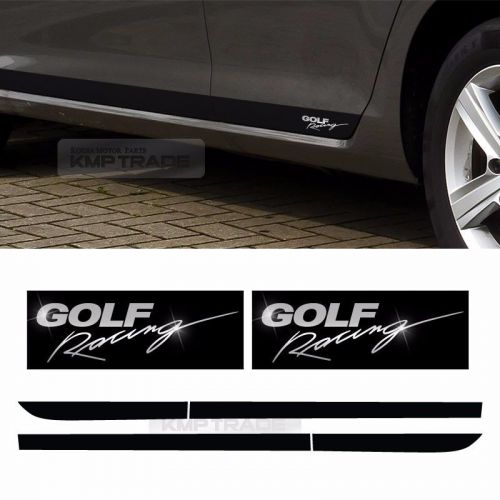 Side door protector decal sticker chrome logo for volkswagen 2015-2016 golf 7th