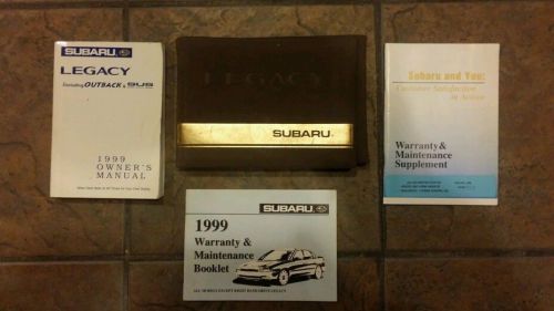 99 1999 subaru legacy owners manuals with case!