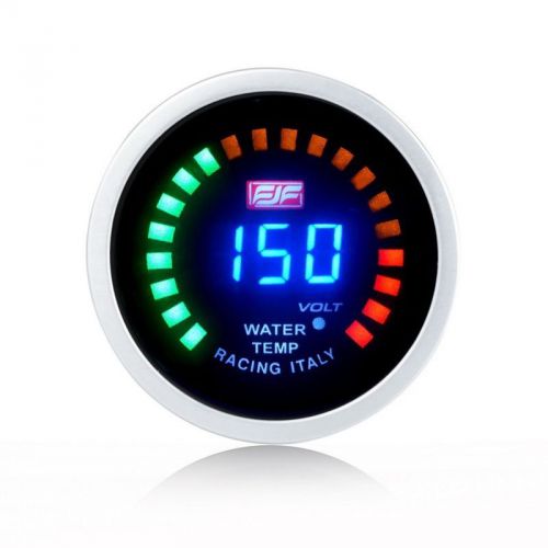 Water temp gauges meters 2&#034; 52mm blue digital displayed 20-120°c car smoke