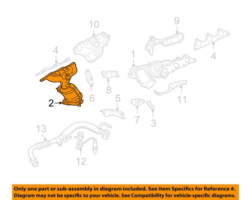 Mitsubishi oem 06-08 endeavor-exhaust manifold 1555a086