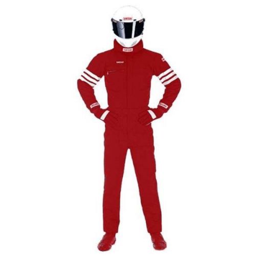 New simpson large red std 19 sfi-5 two layer nomex racing driving fire suit