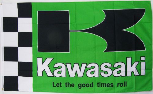 Kawasaki motorcycle and ride or die flags combo deal get (2) 3&#039; x 5&#039; banners