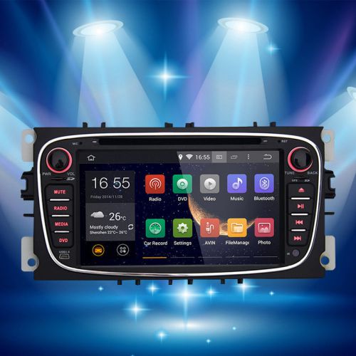 Wifi android 4.4.4 car dvd gps navi player wifi 3g for ford focus transit mondeo