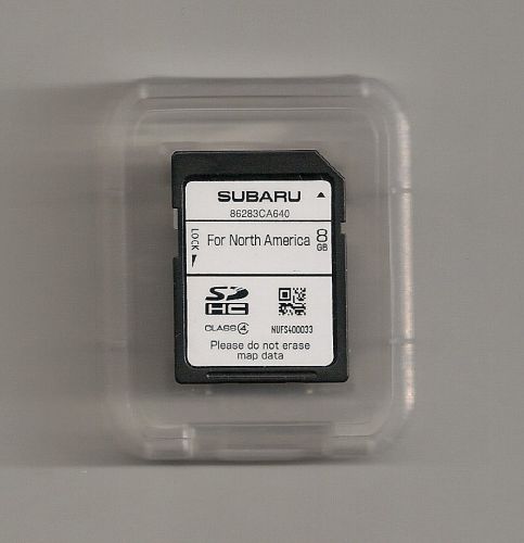 2014 subaru brz gps navigation system sd card memory data map cover u.s / canada