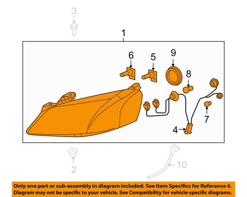 Pontiac gm oem 2010 g6-headlight 20787974