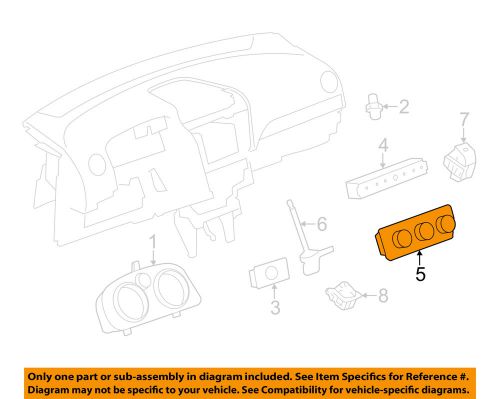 Chevrolet gm oem 12-15 captiva sport-dash control unit 23111244