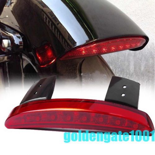 Red chopped fender edge led tail light for harley iron 883 xl883n 1200n 1200v gg