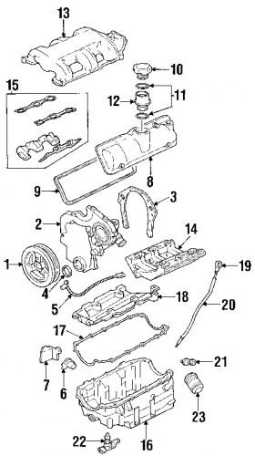 Chevrolet\buick\pontiac 19169127 genuine oem manifold gasket