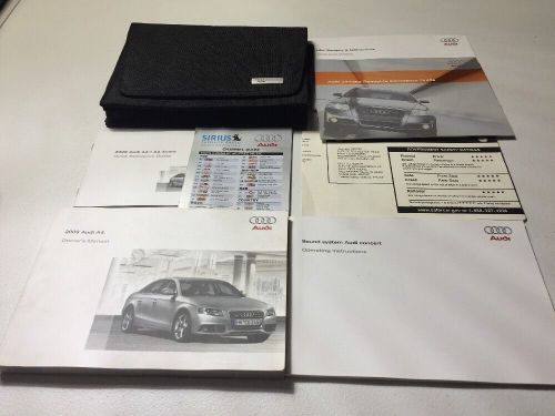 2009 audi a4 car owners manual books guide all models w/ case &amp; free same day sh