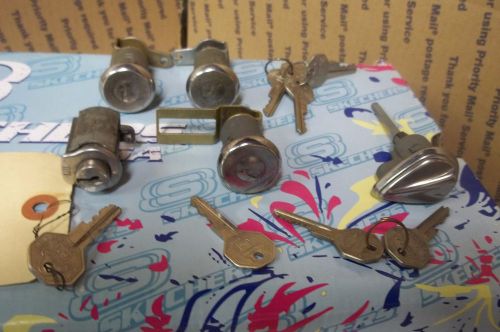 Vintage gm auto car ignition glove box door  lock cylinder &amp; key lot