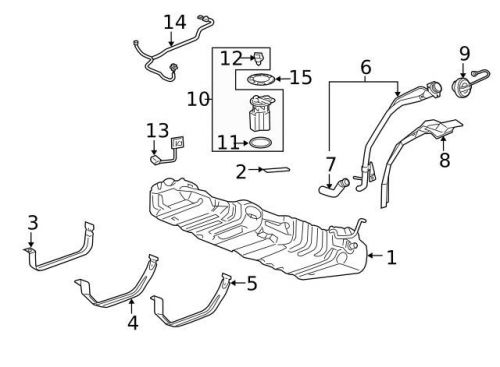 Genuine fuel sender unit 19153001