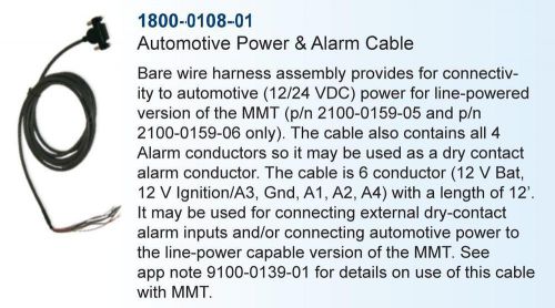 Ax tracker t3 power and alarm cable kit