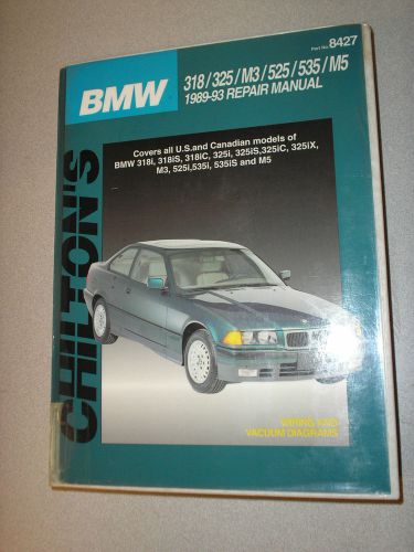 Chilton&#039;s bmw 318/325/m3/525/535/m5 1989-93 repair manual