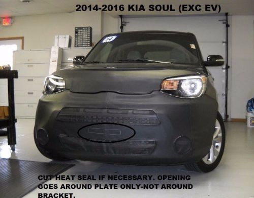 Lebra front end mask bra cover fits 2014-2016  kia soul (exc. ev) model