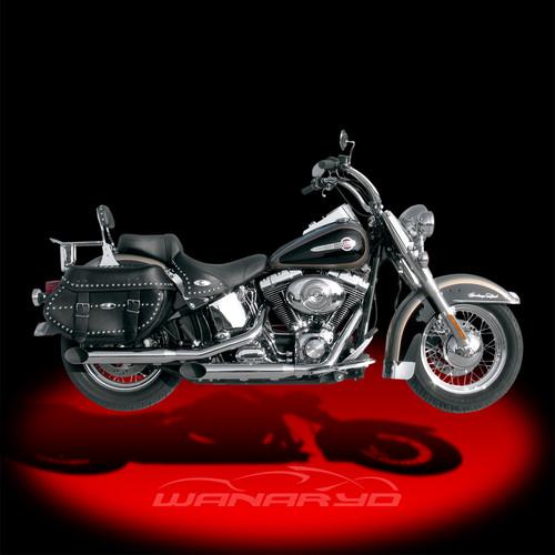 3" hp-plus slant-cut slip-on mufflers 2007-2013 harley flst flstc fxstb fxsts