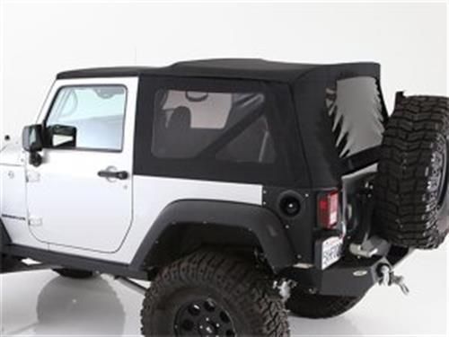 Smittybilt premium replacement soft top in black diamond 9074235