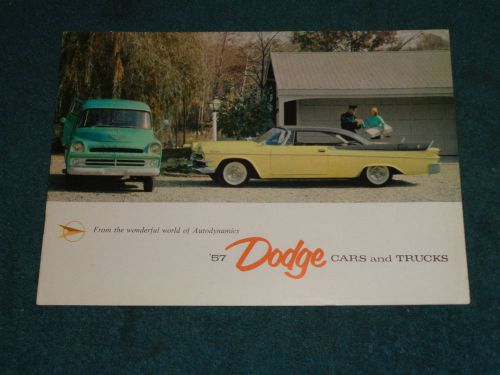 1957 dodge car &amp; truck sales brochure / original full-line dealership catalog