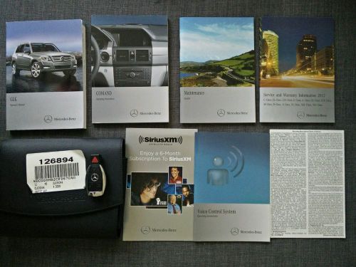 2012 mercedes benz glk class models owners manual glk350  navigat+ key oem #184