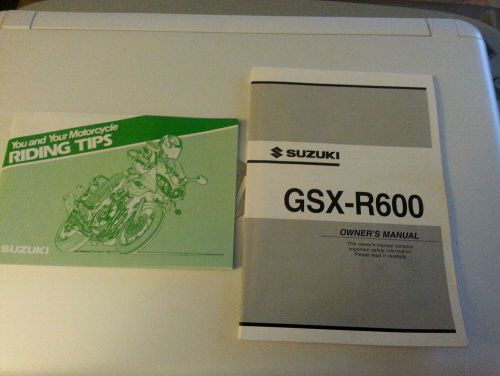 2002 suzuki gsx-r600 owners manual gsxr 600 factory oem