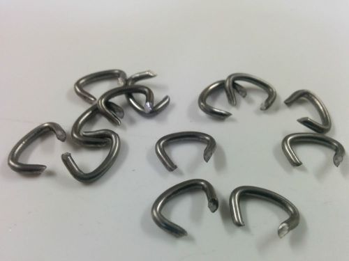 1000 - hog rings 3/8&#034; stainless steel cages, upholstery, traps, meat casings