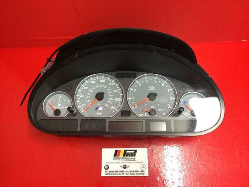 01-06 bmw e46 m3 s54 smg type speedometer cluster assy  62117834817 oem