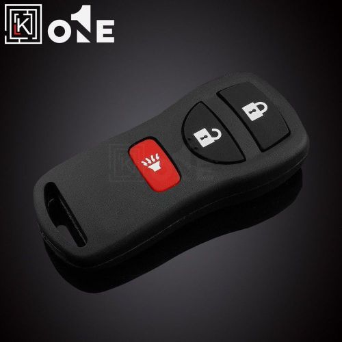 1pcs black replacement 3 button keyless entry remote control key fob kbrastu15