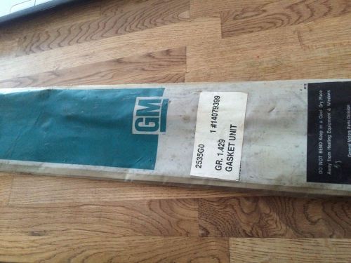 Vintage gm oem 14079399, 1979 and older oil pan gasket