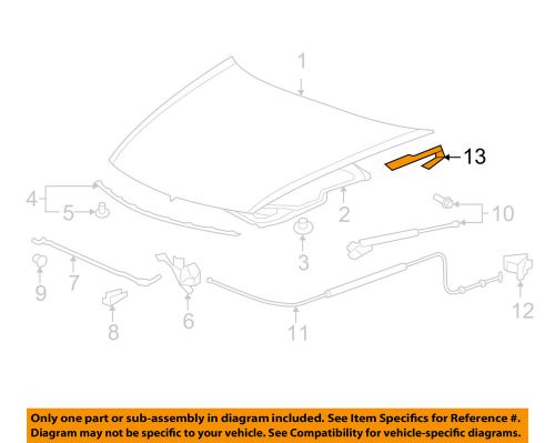 Honda oem 08-12 accord hood-hinge right 60120ta0a00zz