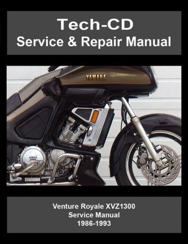 Yamaha venture royale service &amp; repair manual xvz1300 xvz13d 1986-1993