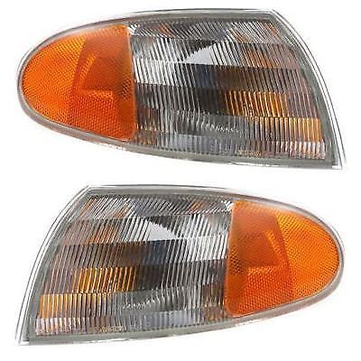 New corner lights parking side marker lamps set of 2 driver &amp; passenger pair