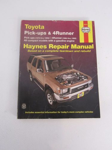 Haynes manual toyota pick-ups and 4-runner, 1979-1995 92075