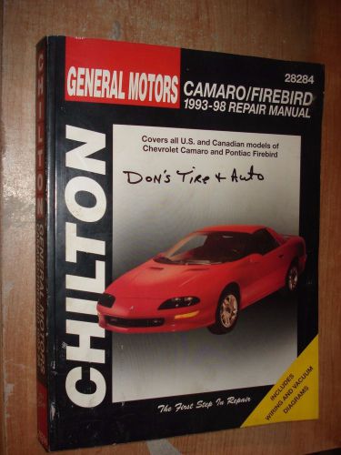 1993-1998 chevy camaro pontiac firebied service manual shop book z28 trans am 94