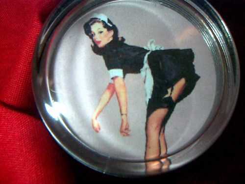 What a boy toy rat rod steering wheel spinner knob hot pinup suicide girl