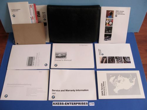 1997 bmw 5-series e39 528 540 i 528i 540i owners manuals drivers books set l149