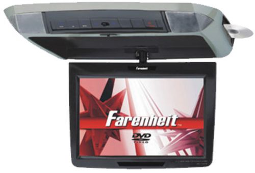 Farenheit md 1120cmx 11.2&#034; overhead lcd monitor &amp; dvd with 3 snap on skins new
