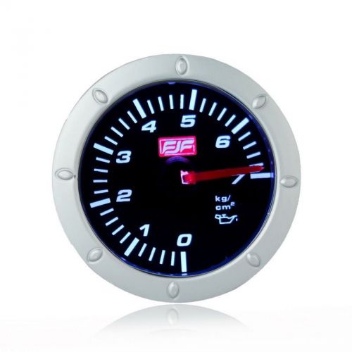 Car  smoke gauges meters 2&#034; 52mm white led displayed dail 0~7psi  oil pressure