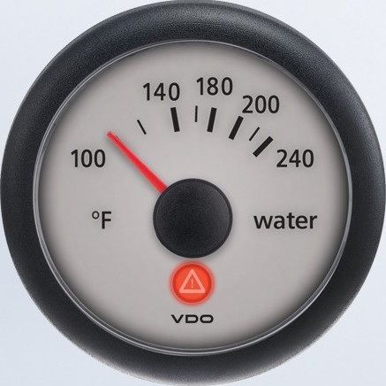 Vdo a2c53407554-s water temp 240f - viewline sterling