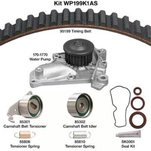 Engine timing belt kit with water pump-water pump kit w/seals fits 92-01 camry