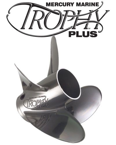 Mercury trophy plus 13-3/4 x 21 pitch stainless steel 4-blade propeller