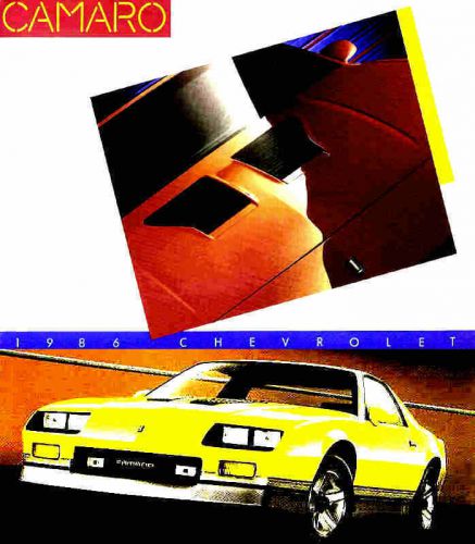 1986 chevy camaro brochure -camaro z28 iroc z-camaro berlinetta-chevrolet