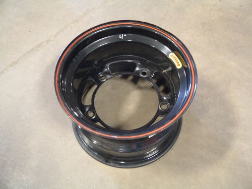 One bassett wide 5 wheel 4&#034; offset 15 x 10 black hamke aero diamond howe circle